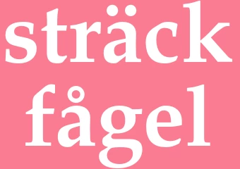 Synonym sträckfågel