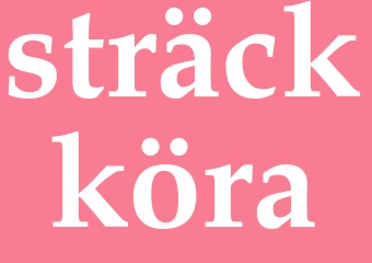 Synonym sträckköra