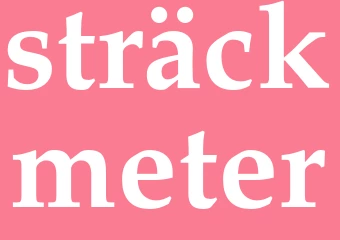 Synonym sträckmeter