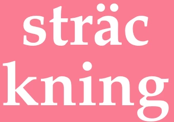 Synonym sträckning