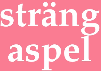 Synonym strängaspel