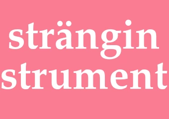 Synonym stränginstrument