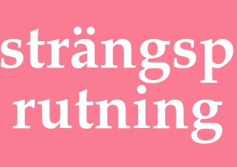 Synonym strängsprutning
