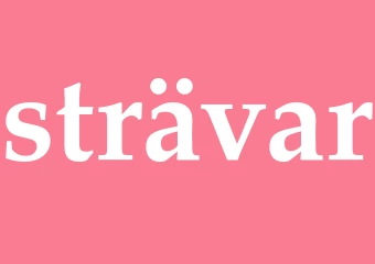 Synonym strävar