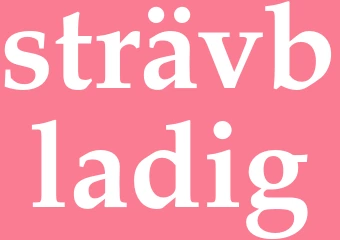 Synonym strävbladig