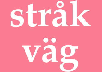 Synonym stråkväg