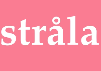 Synonym stråla