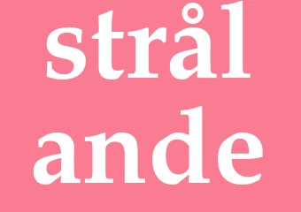 Synonym strålande