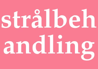 Synonym strålbehandling