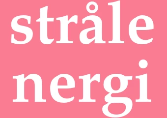 Synonym strålenergi