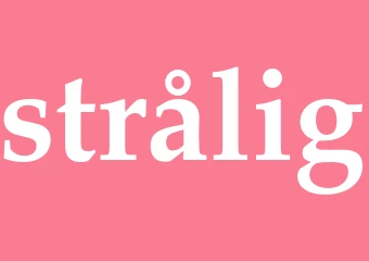 Synonym strålig