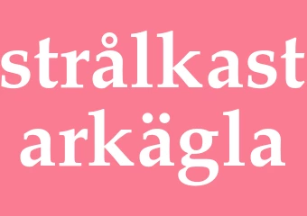 Synonym strålkastarkägla
