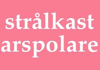 Synonym strålkastarspolare