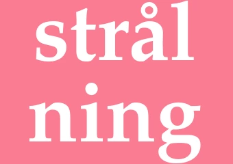 Synonym strålning