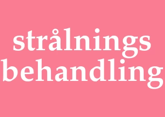 Synonym strålningsbehandling