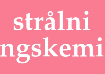 Synonym strålningskemi