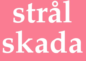 Synonym strålskada