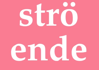 Synonym ströende