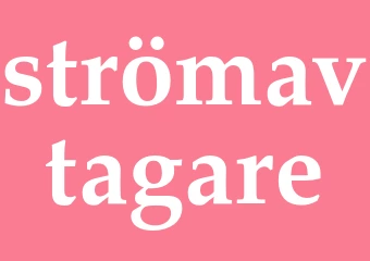 Synonym strömavtagare