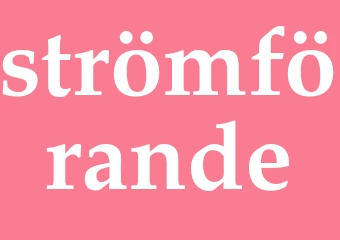 Synonym strömförande