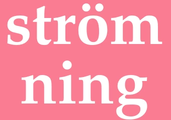 Synonym strömning