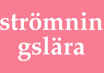 Synonym strömningslära