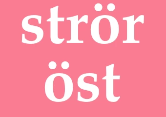 Synonym ströröst