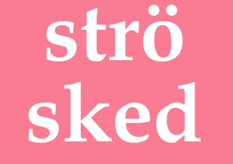 Synonym strösked
