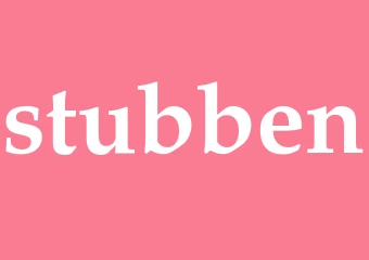 Synonym stubben