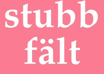 Synonym stubbfält