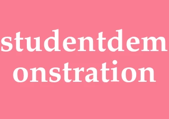 Synonym studentdemonstration