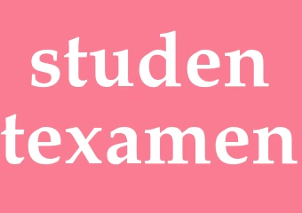 Synonym studentexamen