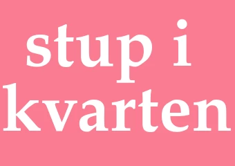 Synonym stup i kvarten