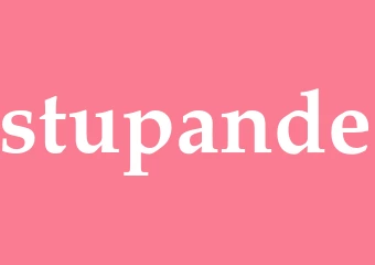 Synonym stupande