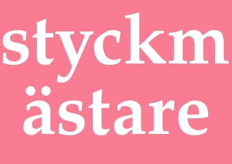 Synonym styckmästare