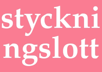 Synonym styckningslott