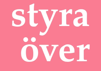 Synonym styra över