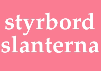 Synonym styrbordslanterna