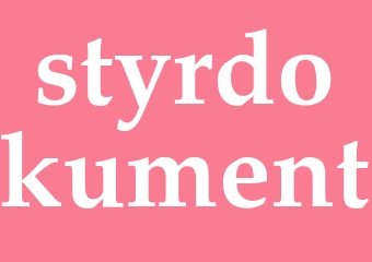 Synonym styrdokument
