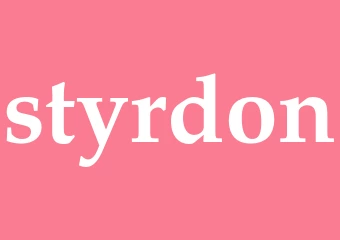 Synonym styrdon