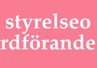 Synonym styrelseordförande