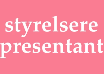 Synonym styrelserepresentant