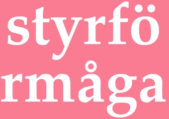 Synonym styrförmåga