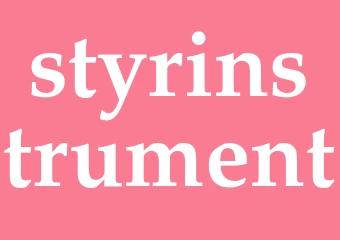 Synonym styrinstrument