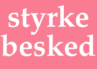 Synonym styrkebesked