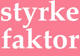Synonym styrkefaktor