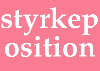 Synonym styrkeposition