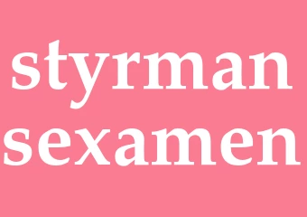 Synonym styrmansexamen