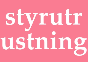 Synonym styrutrustning