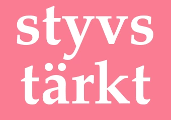 Synonym styvstärkt